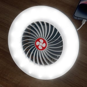 WIMIRIL 4400mAh USB Kemping Lámpa 54 LED Ventilátor Mágneses Akasztóval