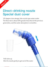 Win.Deeper 2L Ivóvíztartály Hátizsákhoz - Könnyű Poliészter Hidratáló Tasak Túrázáshoz, Kerékpározáshoz, Kempingezéshez 8