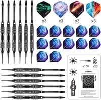 WIN.MAX Elektromos Darts Tábla LED Kijelzővel - Tömörfa Szekrénnyel, 12 Puha Nyíllal és 100 Tartalék Heggyel, Felnőtteknek 6