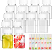 Winbest 16 db-os újrafelhasználható 100 ml-es üveg szett itallal töltéshez 1