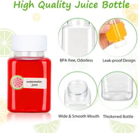 Winbest 16 db-os újrafelhasználható 100 ml-es üveg szett itallal töltéshez 3