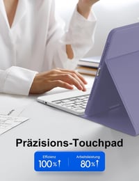Husă cu tastatură și trackpad WINCHKING pentru iPad 9.7 – iPad generația a 5-a și a 6-a (2017/2018) – AZERTY Mov 3