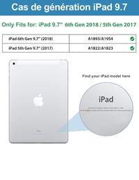 Husă cu tastatură și trackpad WINCHKING pentru iPad 9.7 – iPad generația a 5-a și a 6-a (2017/2018) – AZERTY Mov 2