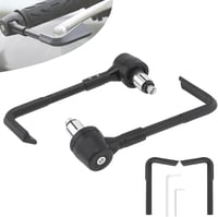Windance 7/8" Alumínium Fék és Kuplung Kar Védő - Univerzális Motorkerékpár, Robogó, ATV és Hegyi Kerékpár Kormányvédő Szett Fekete 1