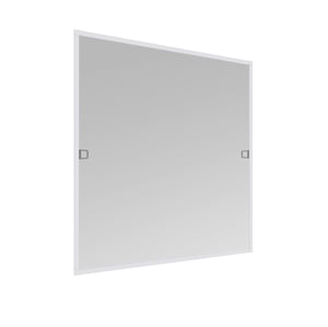 Windhager Basic 04504 Mrežica za komarce za prozor 100x120 cm s bijelim aluminijskim okvirom, montaža bez bušenja, mogućnost skraćivanja, zaštita od muha i komaraca