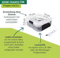 Windhager Electric Fly Catcher Plus - Automatikus Légyfogó és Szúnyogvédelem USB-vel 3