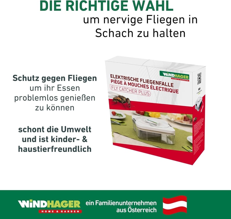 Windhager Electric Fly Catcher Plus - Automatikus Légyfogó és Szúnyogvédelem USB-vel