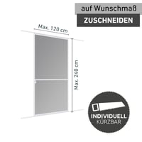 Windhager Expert klizna mreža za vrata, aluminijski okvir, 120x240 cm, bijela 6