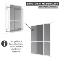 Windhager Expert klizna mreža za vrata, aluminijski okvir, 120x240 cm, bijela 7