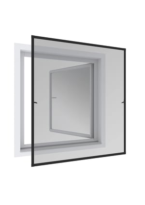Windhager Expert zaštitna mreža za prozor – aluminijski okvir, 140x150 cm, antracit