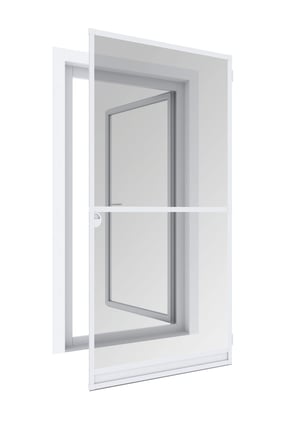 Windhager Expert komarnik za vrata – okvir s napetom mrežicom, aluminijski okvir, 120x240 cm, bijeli