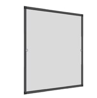 Windhager Flexi Fit Szúnyogháló Ablak Teleszkópos Keret Fűrészelés Nélkül 100x120 cm Antracit 1
