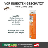 Windhager Flexi FIT sieťka proti hmyzu na okno 100x120 cm biela, teleskopický rám bez použitia náradia 03629 6