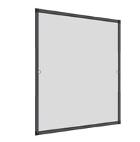 Windhager Flexi Fit sieťka proti hmyzu na okno s flexibilným rámom 130x150 cm antracitová, teleskopická sieťka pre domácich majstrov bez vŕtania 1