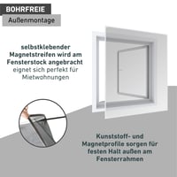 Magnetická sieťka na okná Windhager 100 x 120 cm biela 6