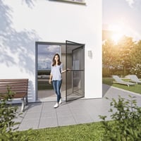 Dverová sieť proti hmyzu Windhager Rhino, hliníkový rám – antracitová – 100x210 cm 2