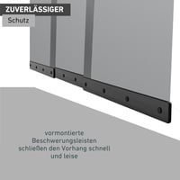 Windhager Rovarháló Függöny Plus 95x220 cm Antracit Rövidíthető Üvegszál Lamellás - 95 x 220 cm 5