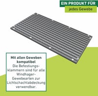 Windhager rozsdamentes rögzítőklammerek pincefenestrahöz 12db - 1x1.5x1.7 cm 5
