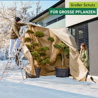 Windhager Superprotect XXXL zimska zaštitna navlaka od flisa za biljke, zaštita od mraza i hladnoće, 3,9 x 3,5 m, bež 2