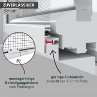 Plasă de țânțari pentru fereastră cu ramă Windhager Plus, 100x120 cm, alb, aluminiu, ajustabilă individual, montaj fără găurire 5