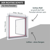 Plasă de țânțari pentru fereastră cu ramă Windhager Plus, 100x120 cm, alb, aluminiu, ajustabilă individual, montaj fără găurire 4