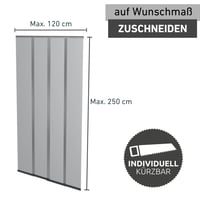 Perdea cu lamele telescopice anti-insecte pentru ușă Windhager, 120 cm, antracit, cu lamele telescopice din plastic 3