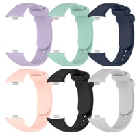 WindRen 6 ks silikónových remienkov pre Xiaomi Redmi Watch 6/5/4, Smart Band 10 Pro/9 Pro/8 Pro, farebné náhradné športové remienky 3