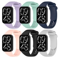 WindRen 6 ks silikónových remienkov pre Xiaomi Redmi Watch 6/5/4, Smart Band 10 Pro/9 Pro/8 Pro, farebné náhradné športové remienky 1