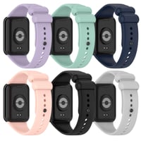 WindRen 6 ks silikónových remienkov pre Xiaomi Redmi Watch 6/5/4, Smart Band 10 Pro/9 Pro/8 Pro, farebné náhradné športové remienky 2