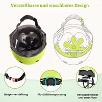Detská cyklistická prilba WINGBABE pre chlapcov a dievčatá, veľkosť XS 43-51 cm, zelená, prilba na bicykel, kolobežku a skateboard pre malé deti 2