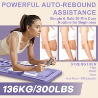 WingFly 4 az 1-ben összecsukható Pilates Board hasprés roller automatikus visszapattanással, időzítővel 2