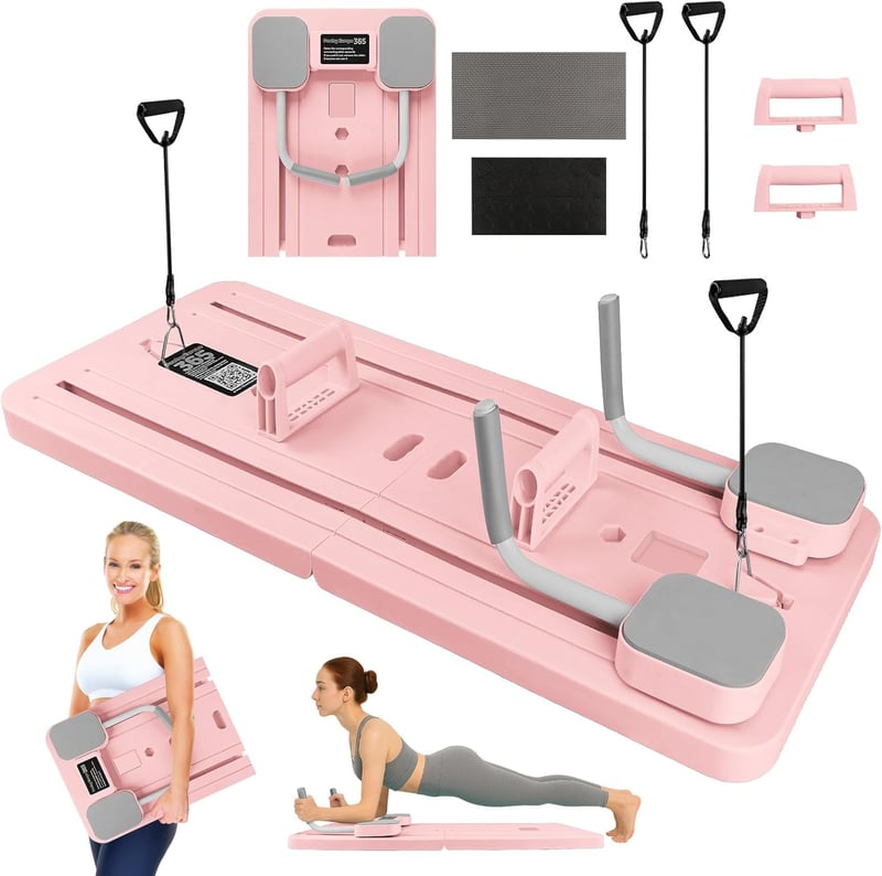 WingFly 4az1-ben Pilates Reformer Összecsukható Fitness Tábla Időzítővel