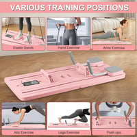 WingFly 4az1-ben Pilates Reformer Összecsukható Fitness Tábla Időzítővel 3