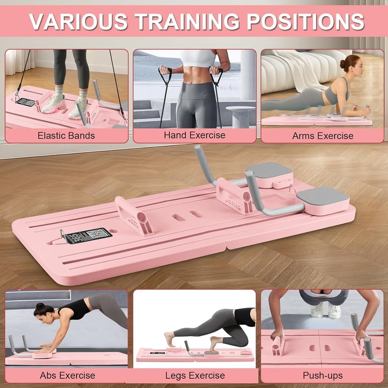 WingFly 4az1-ben Pilates Reformer Összecsukható Fitness Tábla Időzítővel