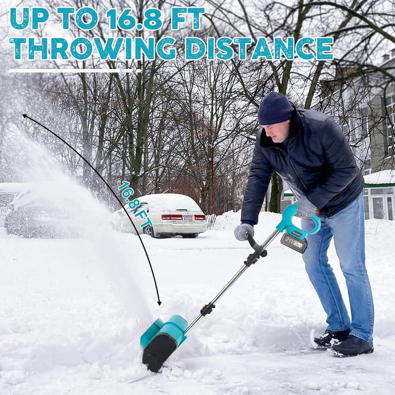 WingFly Akkumulátoros Hómaró 800W Makita Kompatibilis 28cm Szélességgel