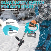 WingFly Akkumulátoros Hómaró 800W Makita Kompatibilis 28cm Szélességgel 5