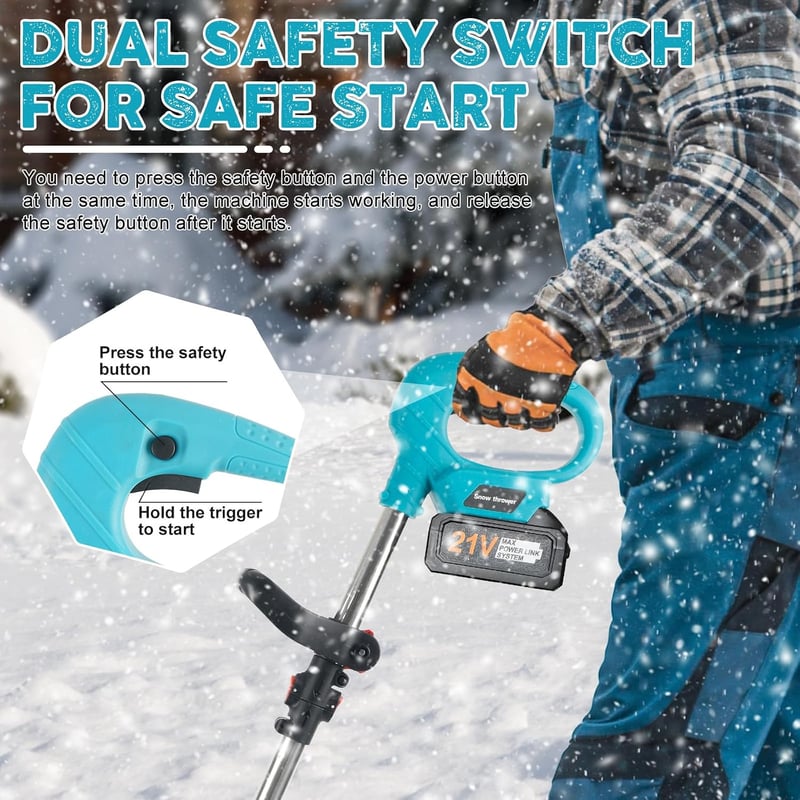 WingFly Akkumulátoros Hómaró 800W Makita Kompatibilis 28cm Szélességgel