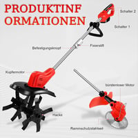 WingFly Elektromos Kapálógép Makita 18V Akkuhoz LED Kijelzővel 30cm 5