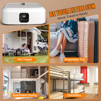 WingFly hordozható szárítógép 600W UV sterilizálással és távirányítóval 8