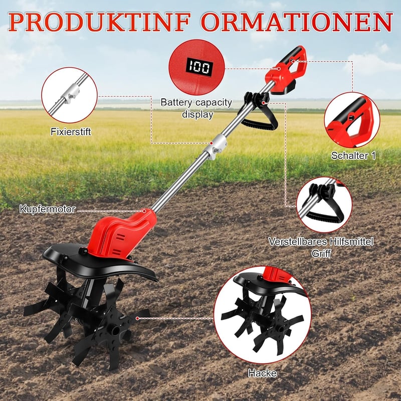WingFly Makita 18V elektromos talajmaró LED kijelzővel 30cm