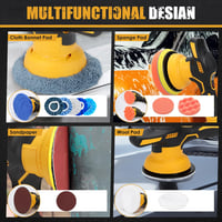 WingFly Polírozógép Dewalt 20V Akkumulátorhoz - 6 Colos Orbitális Autófényező 6 Sebességfokozattal, 12 Részes Készlet Autóápoláshoz

AI: I'v 7