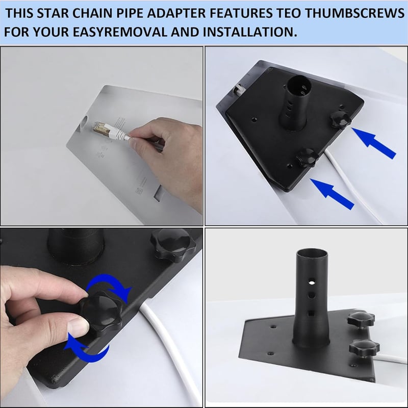 WingFly Starlink Gen 3 függőleges fali tartó adapter, V3 antennához