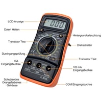 WinGluge Digitális Multiméter LCD Kijelzővel, Feszültségmérő és Akkuteszter AC/DC 4