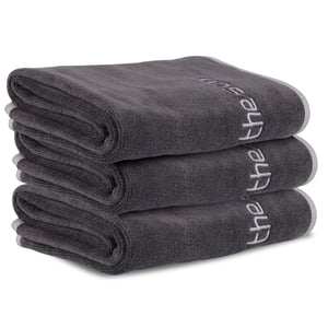WINKIO Fitness ručnici 3 kom, 35x73 cm, ručnici od mikrovlakana za teretanu i sport, brzo se suše, za jogu i trening, sivi
