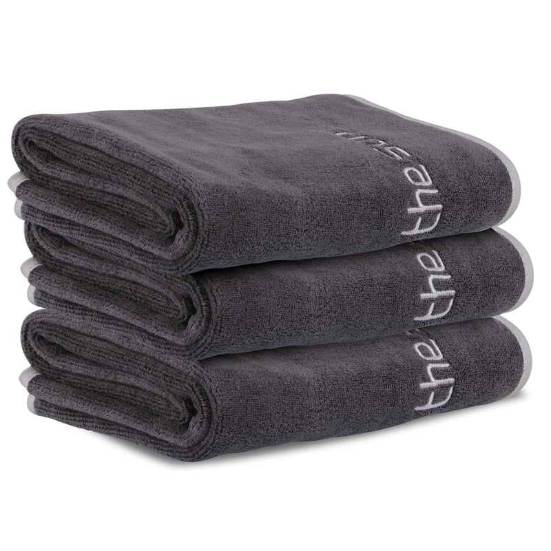 WINKIO Fitness uterák 3 ks, 35x73 cm, rýchloschnúci športový uterák z mikrovlákna na cvičenie a jogu, sivý