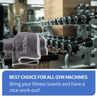 WINKIO Fitness uterák 3 ks, 35x73 cm, rýchloschnúci športový uterák z mikrovlákna na cvičenie a jogu, sivý 6