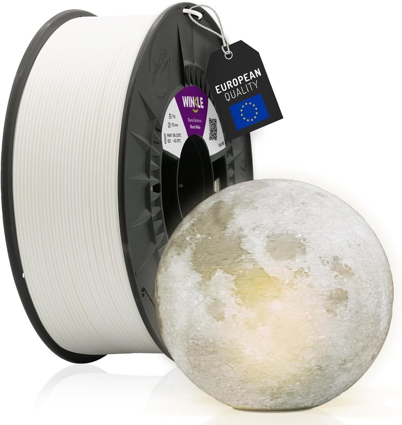 Winkle PLA HD 3D nyomtatószál 1,75 mm - Ghost White - 300 g