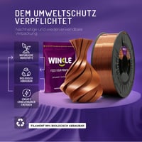 Winkle PLA Silk 3D nyomtatószál 1,75 mm - antik réz - 300 g 6