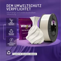 Winkle PLA Silk Filament 1,75 mm Hófehér 3D Nyomtatóhoz, 300 g Tekercs 6