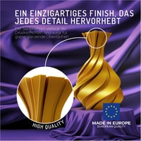 Winkle PLA Silk filament 1,75 mm King Gold, 300 g cievka, filament pre 3D tlačiarne, hodvábny povrch, kompatibilný s FDM, presnosť +/- 0,03 mm 2